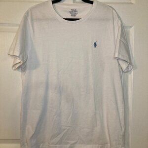 Polo Ralph Lauren Men's White Short Sleeve T-Shirt - Size XL Custom Slim Fit